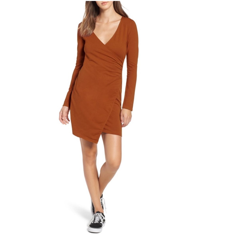 Obey Kinzie Faux Wrap Dress
